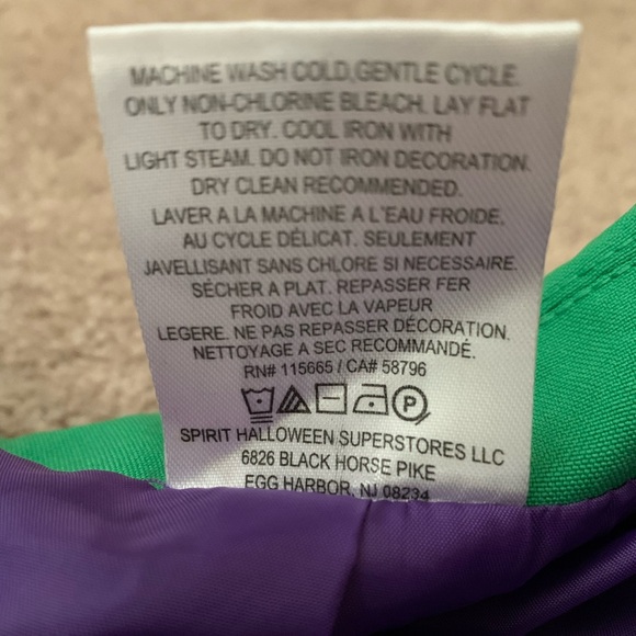 🖤💚Spirit Halloween Joker Blazer Costume Unisex💜 - Picture 10 of 10